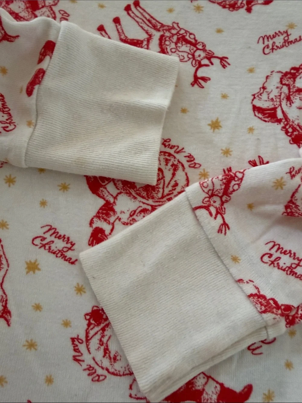 Old Navy Santa Long John pajamas Christmas PJs kids XL 12